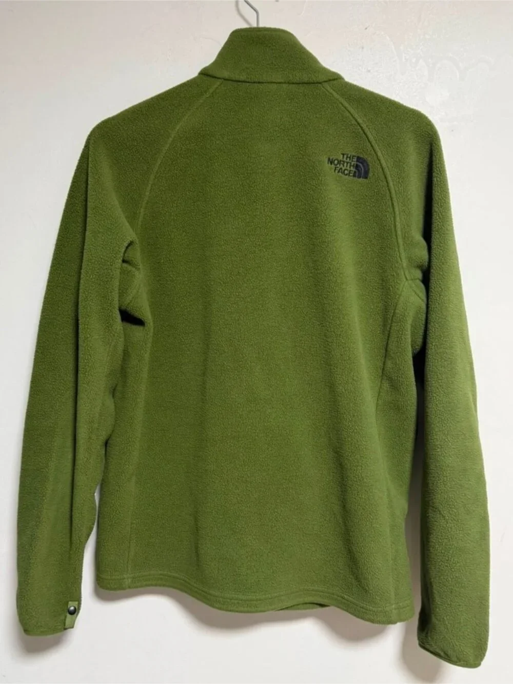 North Face Men’s Small Green Full Zip Fleece Jacket Outdoor Hiking